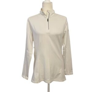 Rossignol Womens White 1/4 Zip Long Sleeve Baselayer
